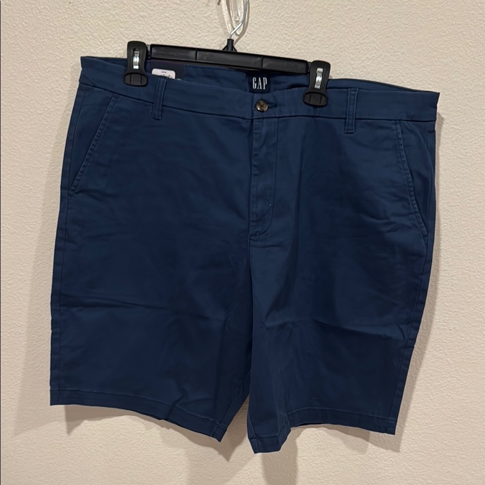 GAP Blue Flat Front Chino Shorts